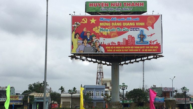 Billboard 3 Mặt Tại QL1A – Tam Xuân I – Huyện Núi Thành – Tỉnh Quảng Nam
