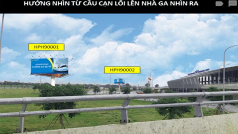 Billboard 3 Mặt Tại Sân Bay Cát Bi – Quận Hải An – Tp. Hải Phòng (2 Vị Trí)
