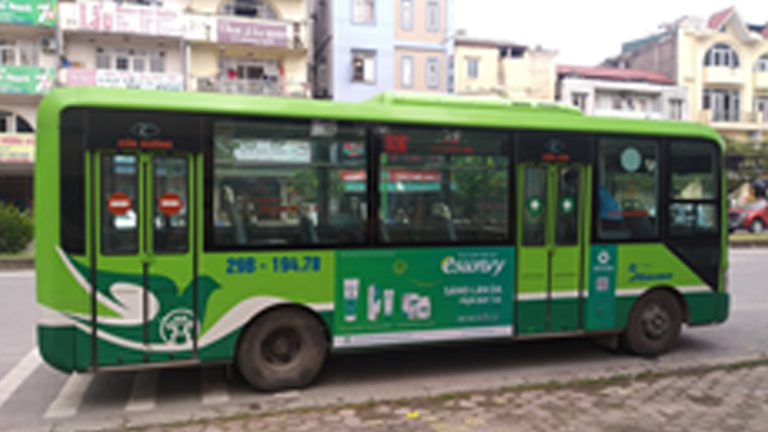 Quảng Cáo Tràn Kính Xe Bus Tại Kiên Giang