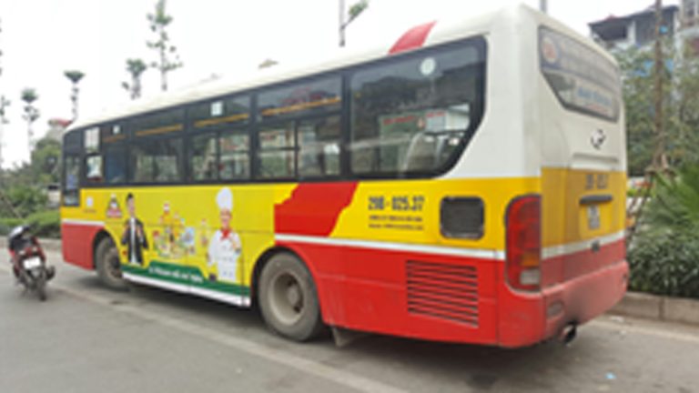 Quảng Cáo Tràn Kính Xe Bus Tại Quảng Ngãi
