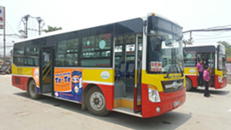 Quảng Cáo Tràn Kính Xe Bus Tại Quảng Ninh