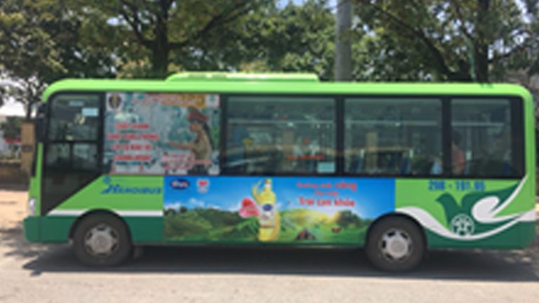 Quảng Cáo Tràn Kính Xe Bus Tại Sóc Trăng