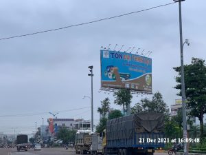 BILLBOARD 2 MẶT TẠI NGÃ 3 PHÚ TÀI – TP. QUY NHƠN – TỈNH BÌNH ĐỊNH (VỊ TRÍ 1) BẮC VÀO NAM